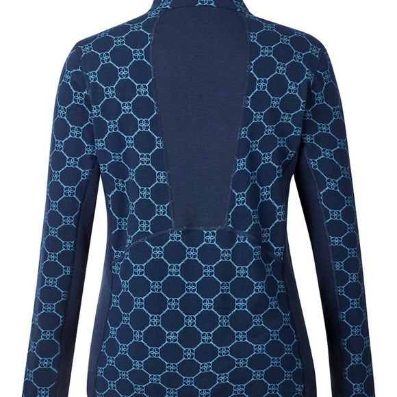 Kerrits Activewear Stable Temp Merino Wool Quarter Zip Top Size SBLACK BIT LINKS - Picture 7 of 11